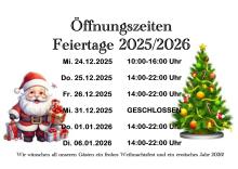 31.12.2025 Geschlossen!